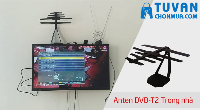Anten DVB T2 trong nhà
