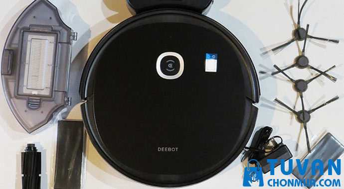 Robot bú vết mờ do bụi vệ sinh mái ấm Ecovacs Deebot OZMO U2 Pro