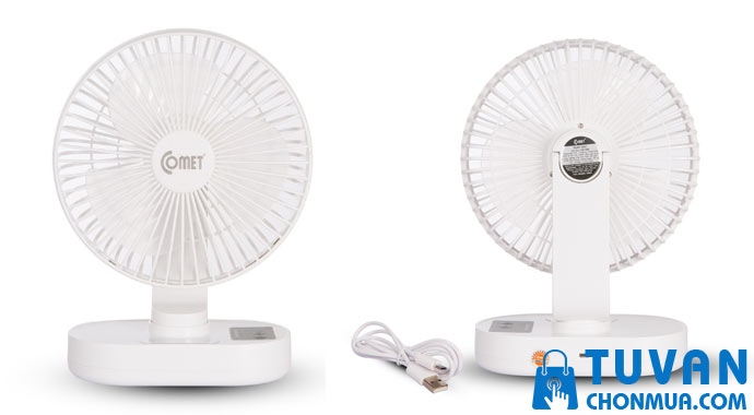 Quạt sạc COMET để bàn đa năng Quạt sạc COMET để bàn đa năng