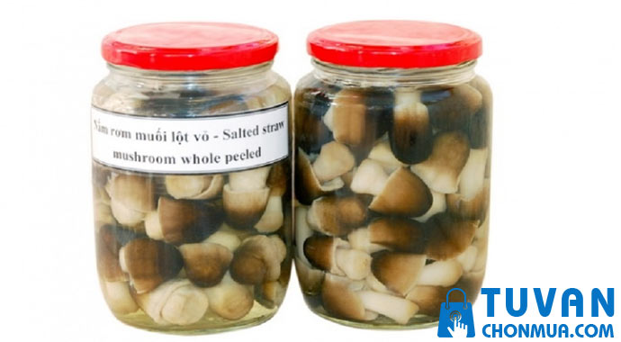 Bảo quản nấm rơm bằng cách ngâm nước muối Bảo quản nấm rơm bằng cách ngâm nước muối