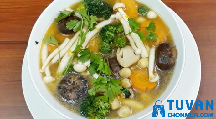 canh chay nấm rơm canh chay nấm rơm