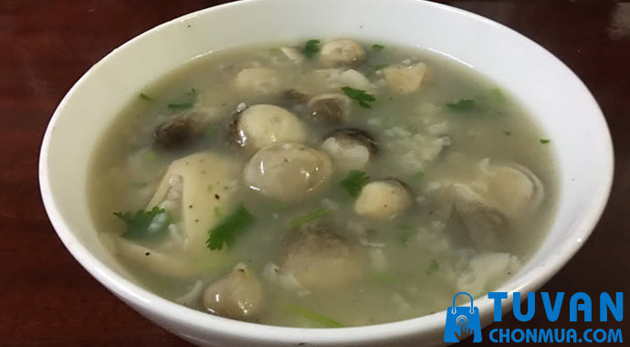 cháo nấm rơm cháo nấm rơm