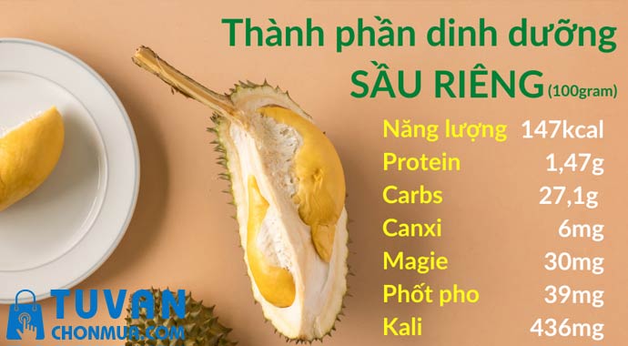 giá trị dinh dưỡng của sầu riêng giá trị dinh dưỡng của sầu riêng