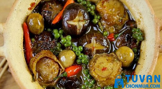 nấm rơm kho tiêu nấm rơm kho tiêu
